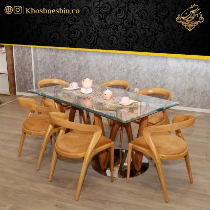 سرویس ناهارخوری مدل پایه منحنی