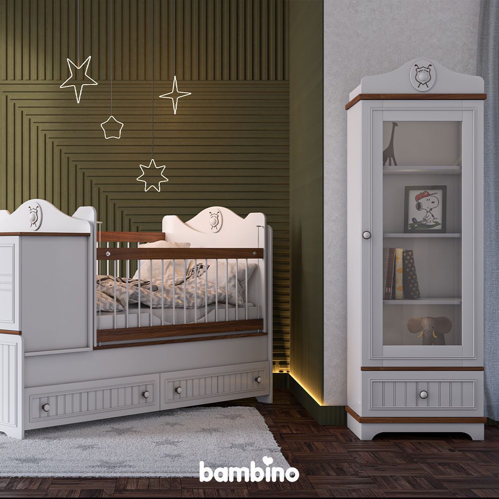 ویترین تک درب گلف استار | خوش قیمت طرح نوجوان ویترین تک درب گلف استار