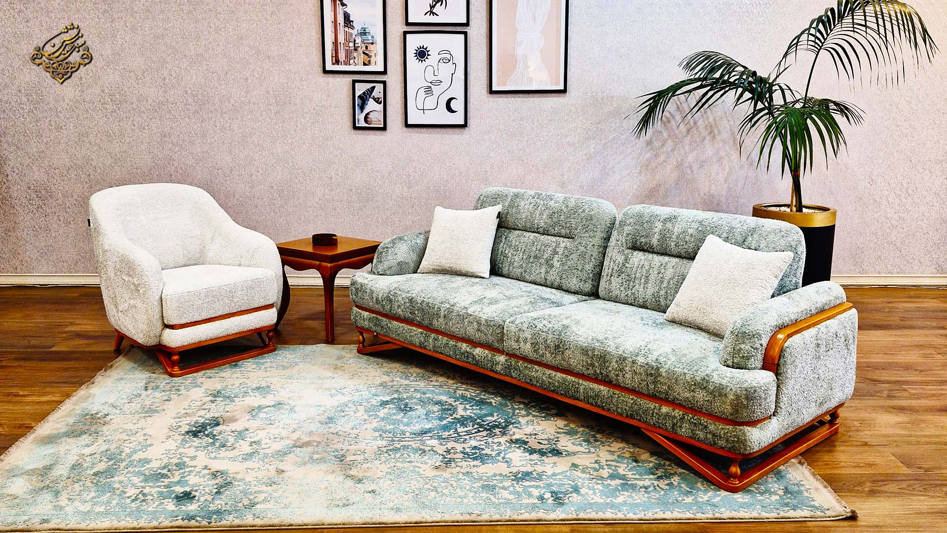 مبل مینیمال چوبی