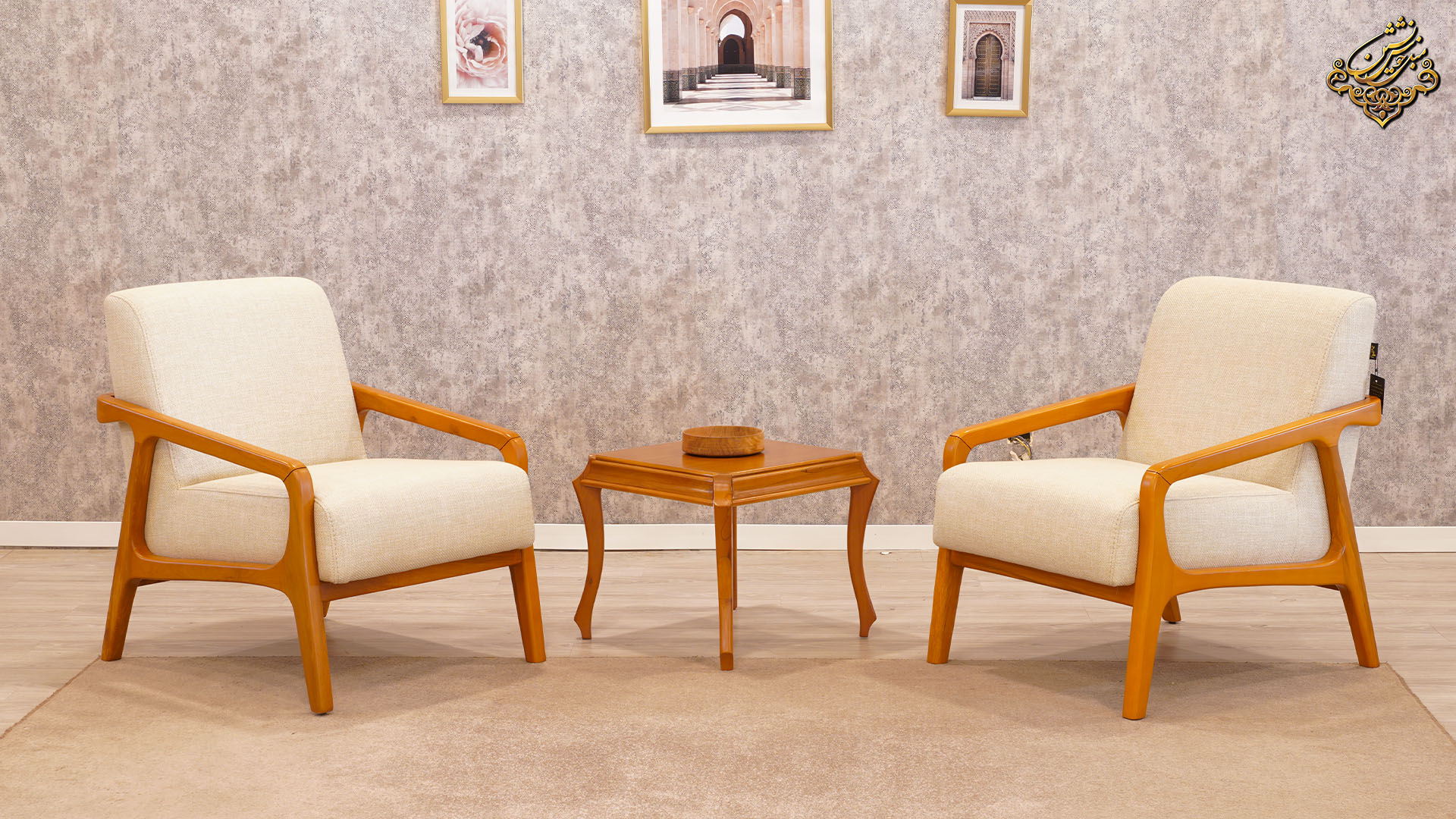 مبل راحتی با چوب راش