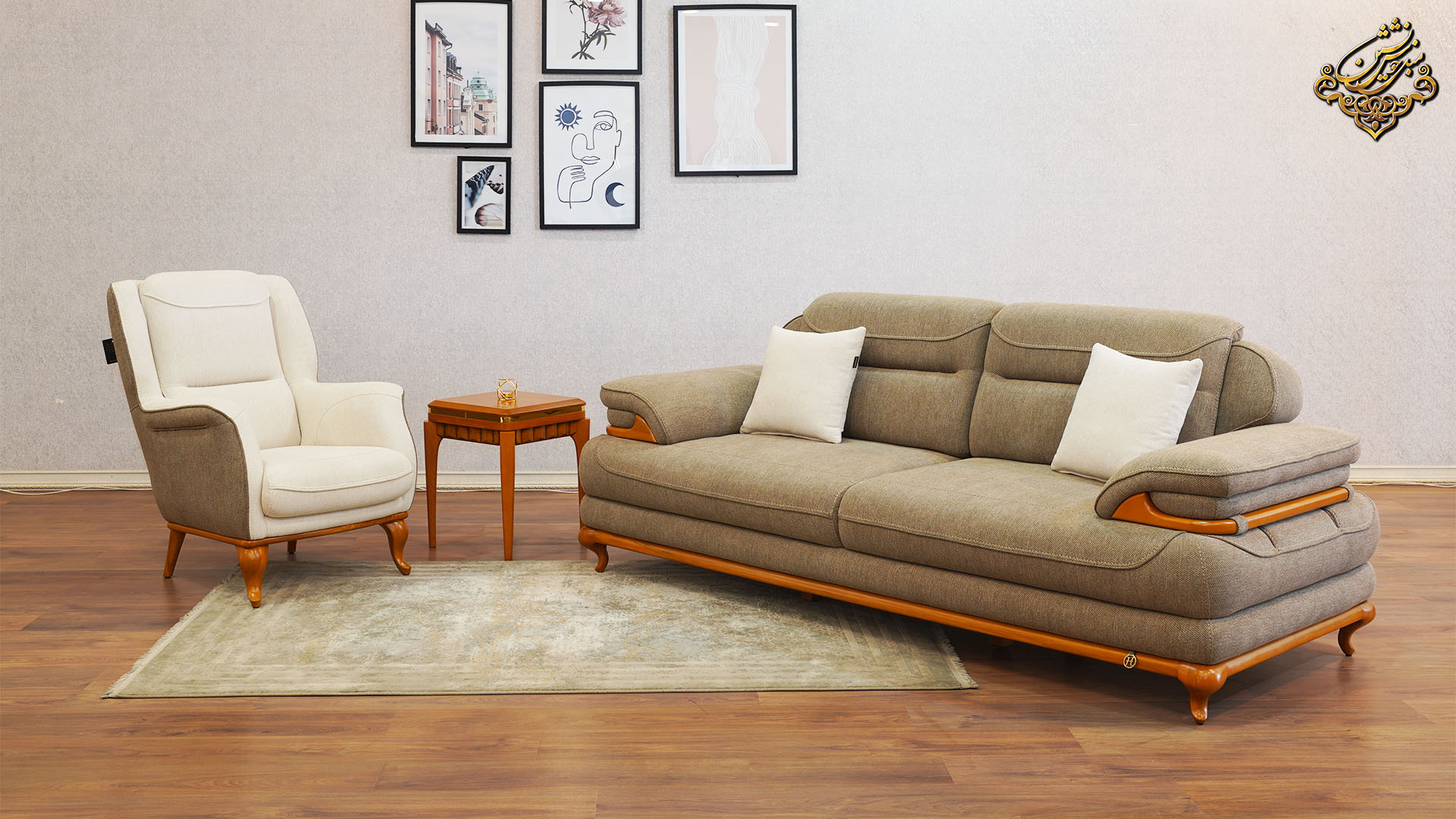 مبل برای پذیرایی بزرگ