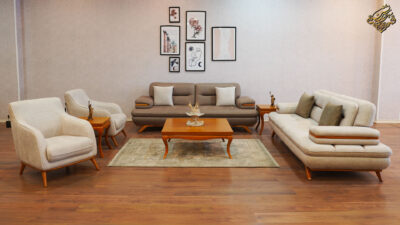 مبل راحتی با پارچه تدی