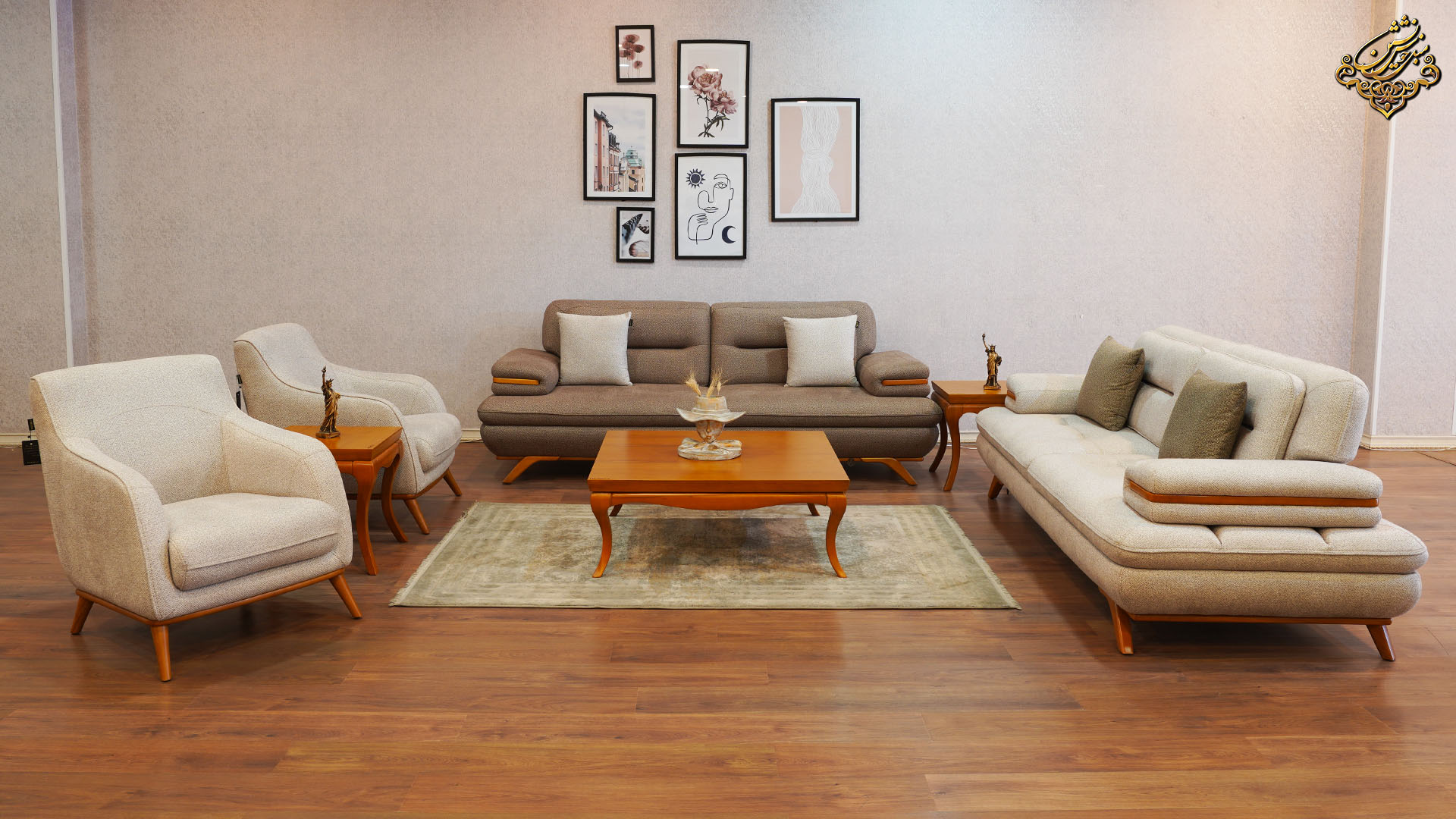 مبل راحتی با پارچه تدی