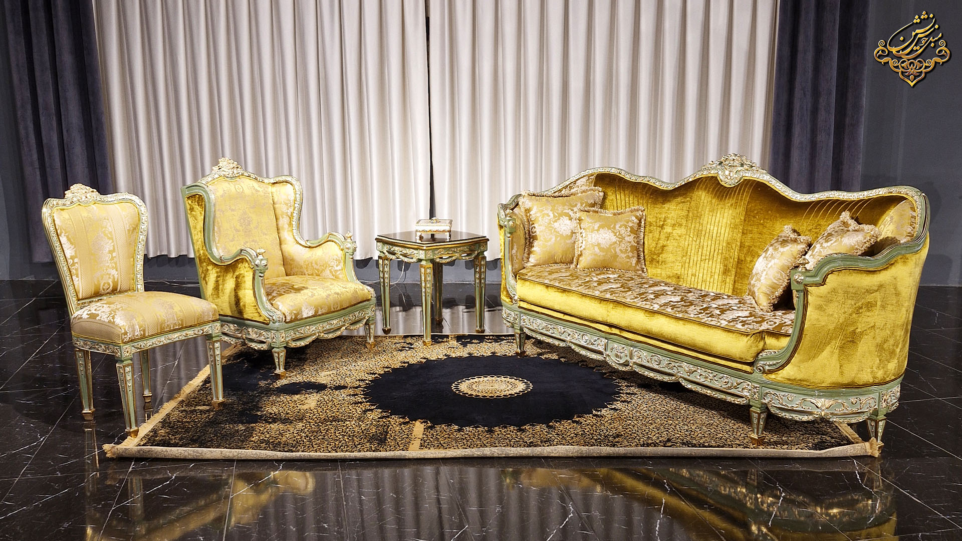 مبل سلطنتی با پارچه ترک