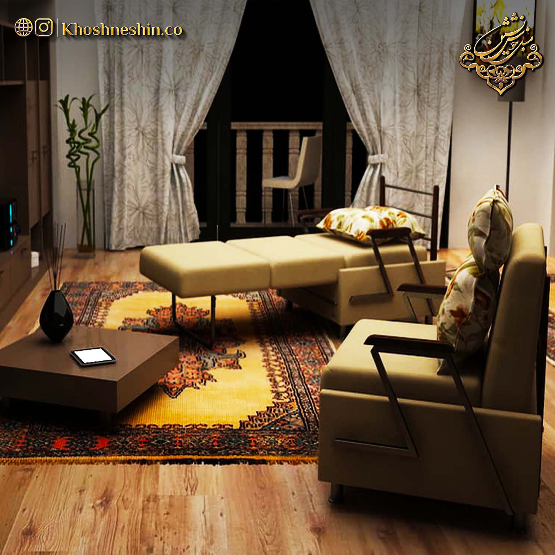 مبل راحتی تخت خواب شو