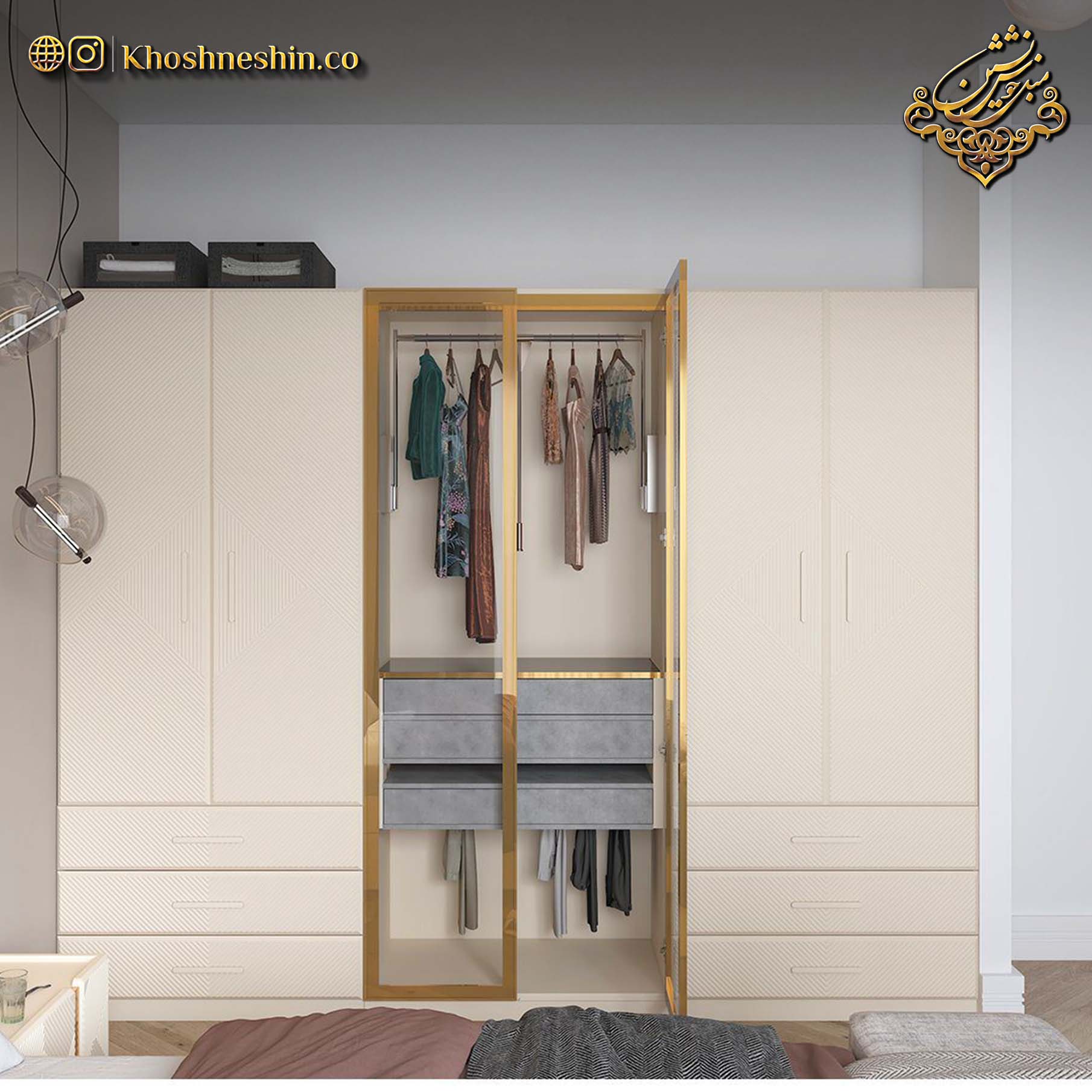 کمد لباس آینه دار