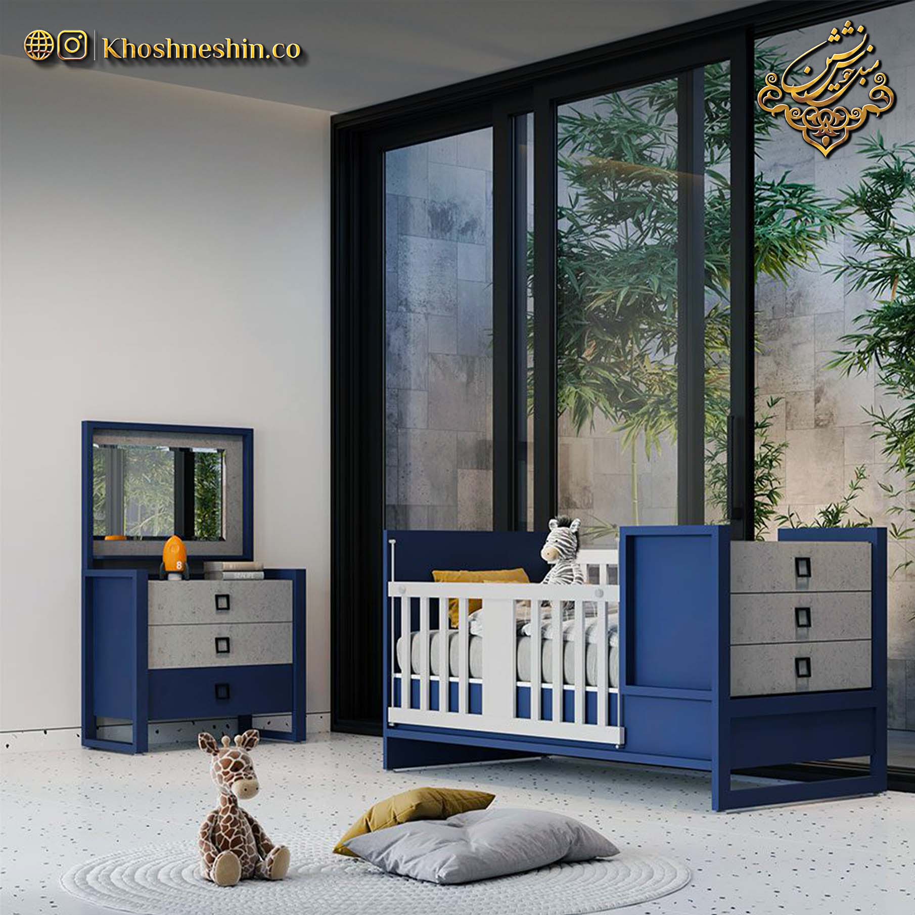 دراور اتاق کودک آبی