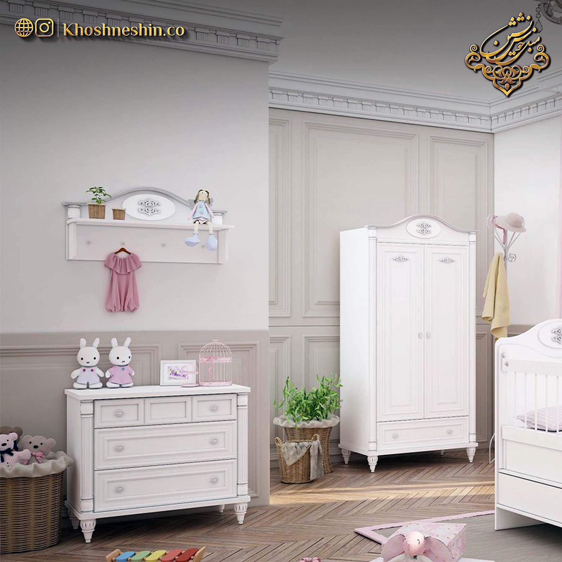 دراور اتاق کودک رومانتیک و دخترانه