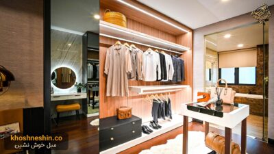 کمد لباس آینه دار ریلی