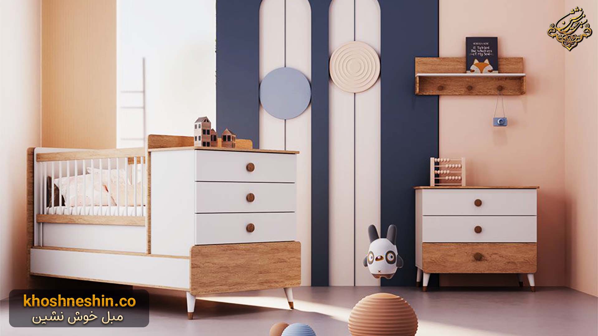 شلف چوبی اتاق کودک