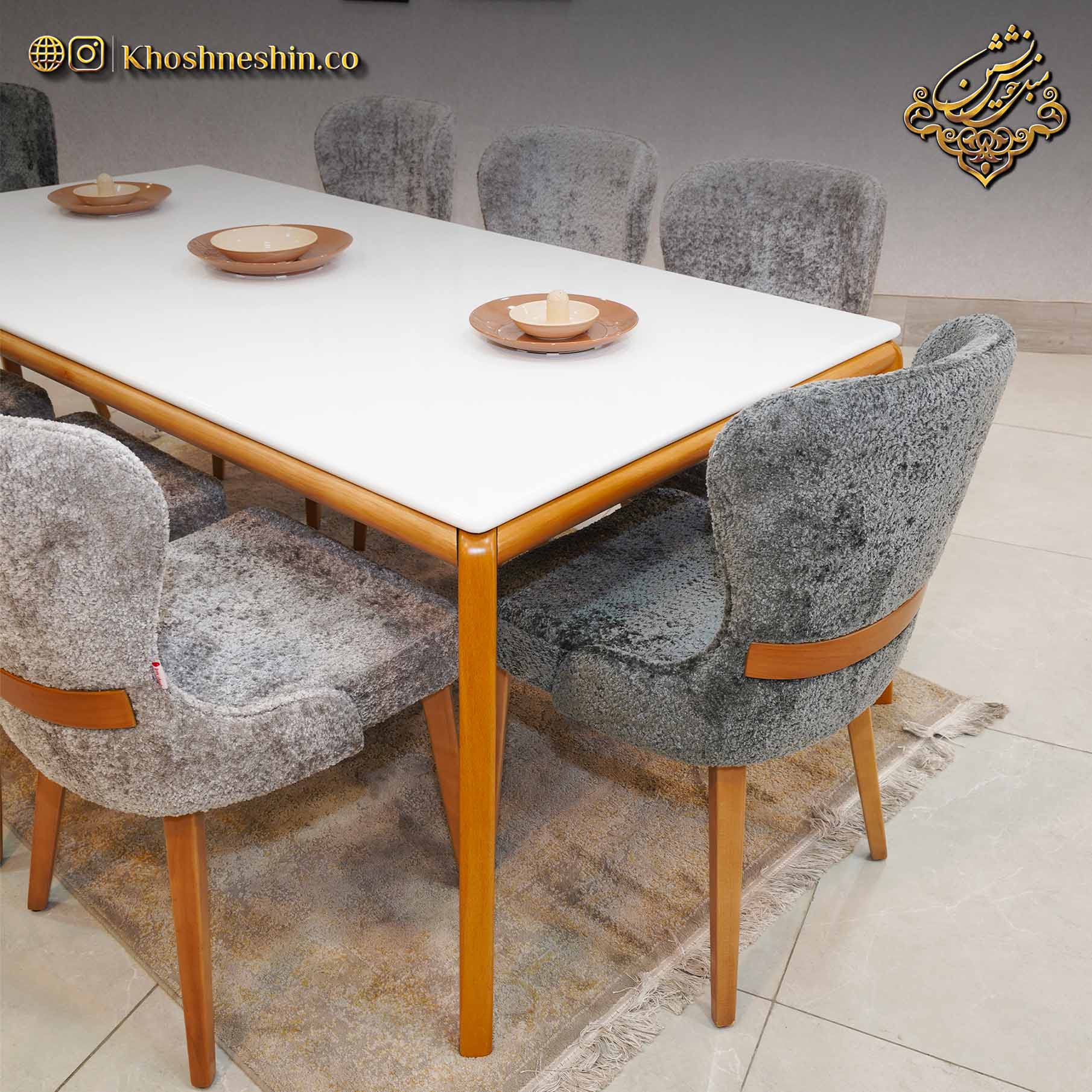 ناهارخوری 8 نفره مدل الیسا ناهارخوری 8 نفره مدل الیسا