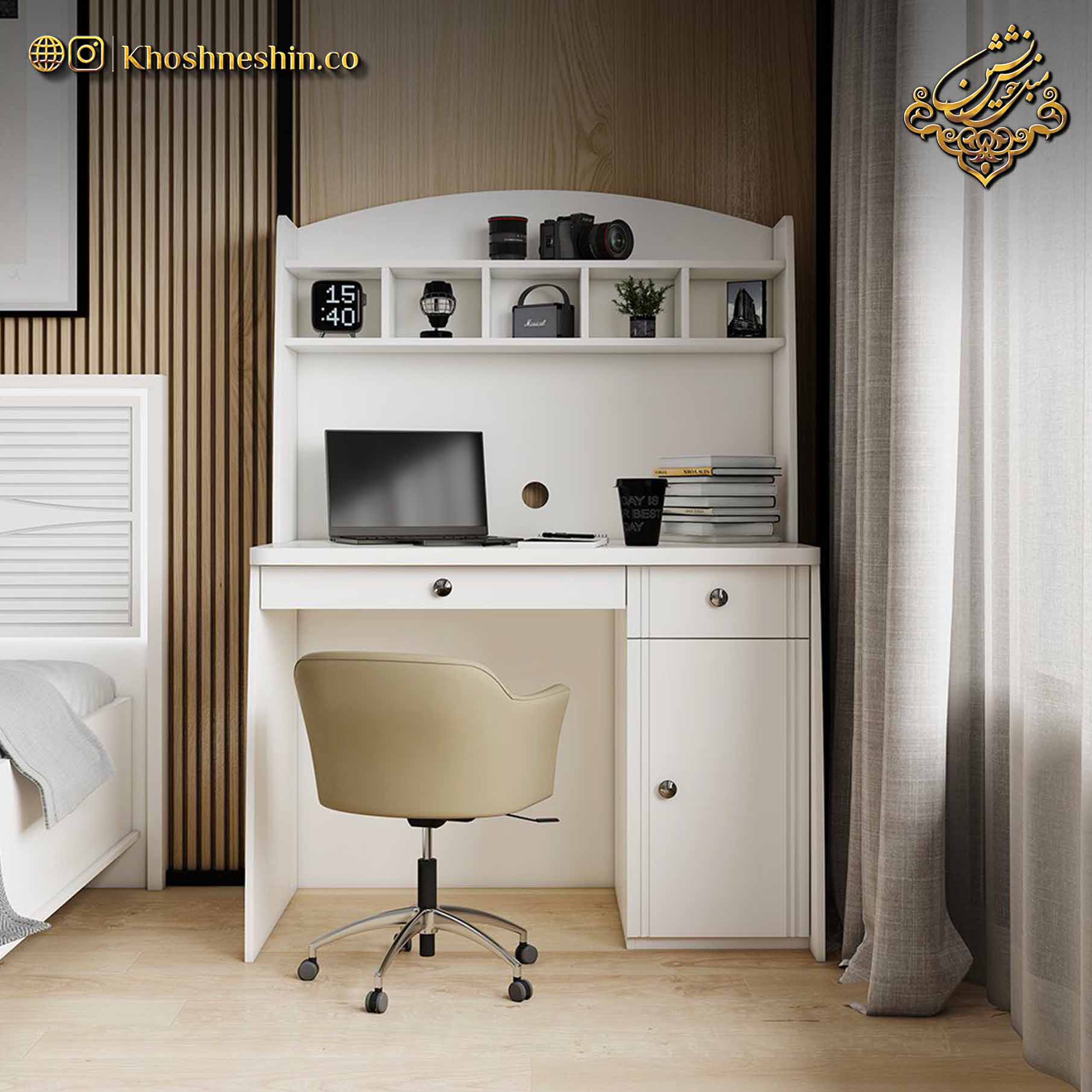 میز تحریر شرکتی سفید