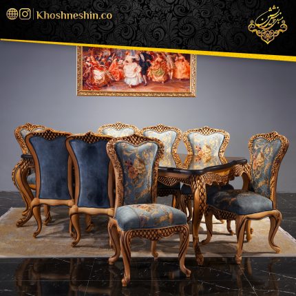 ناهارخوری 8 نفره کلاسیک بلوط