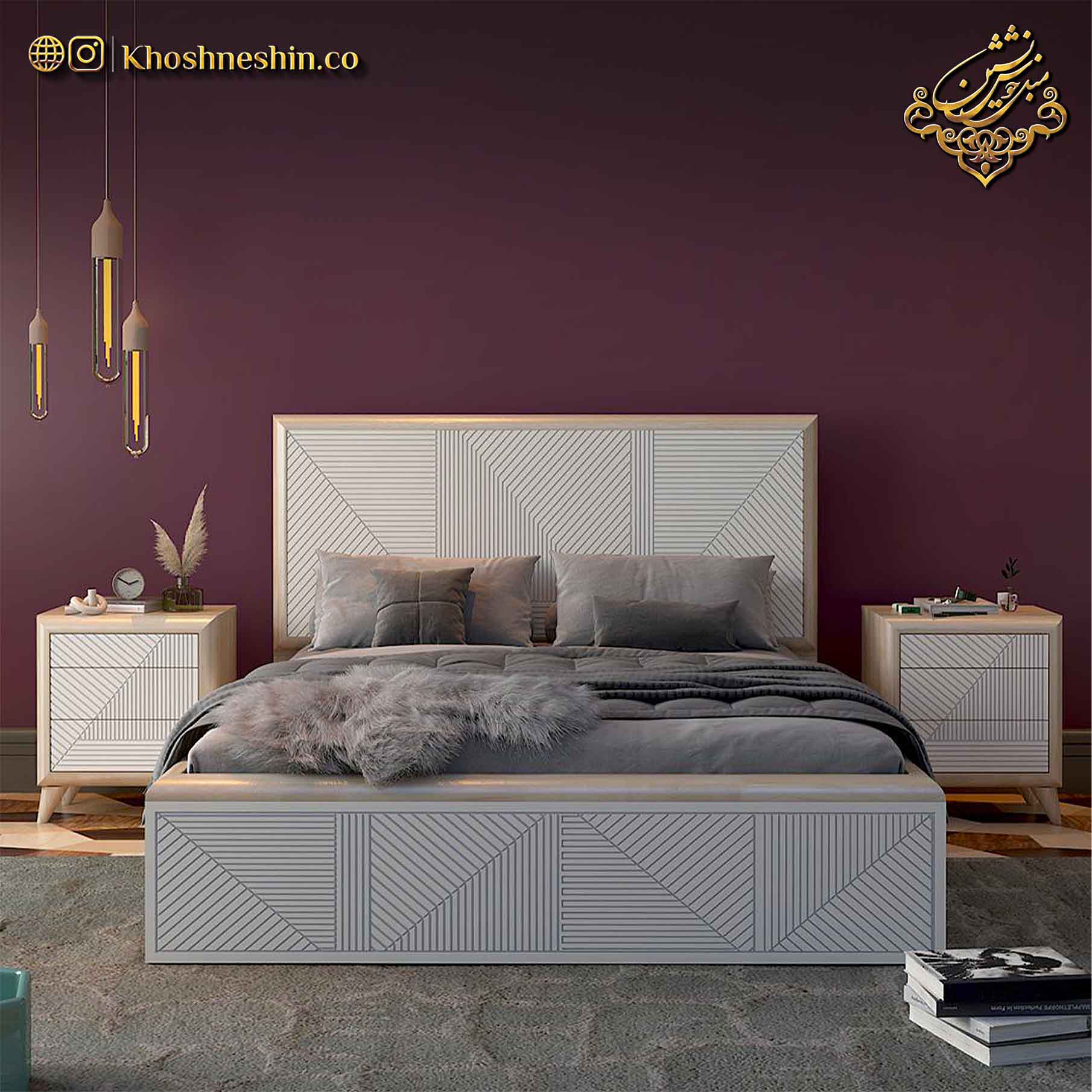 تخت خواب دو نفره ملودی تخت خواب دو نفره ملودی