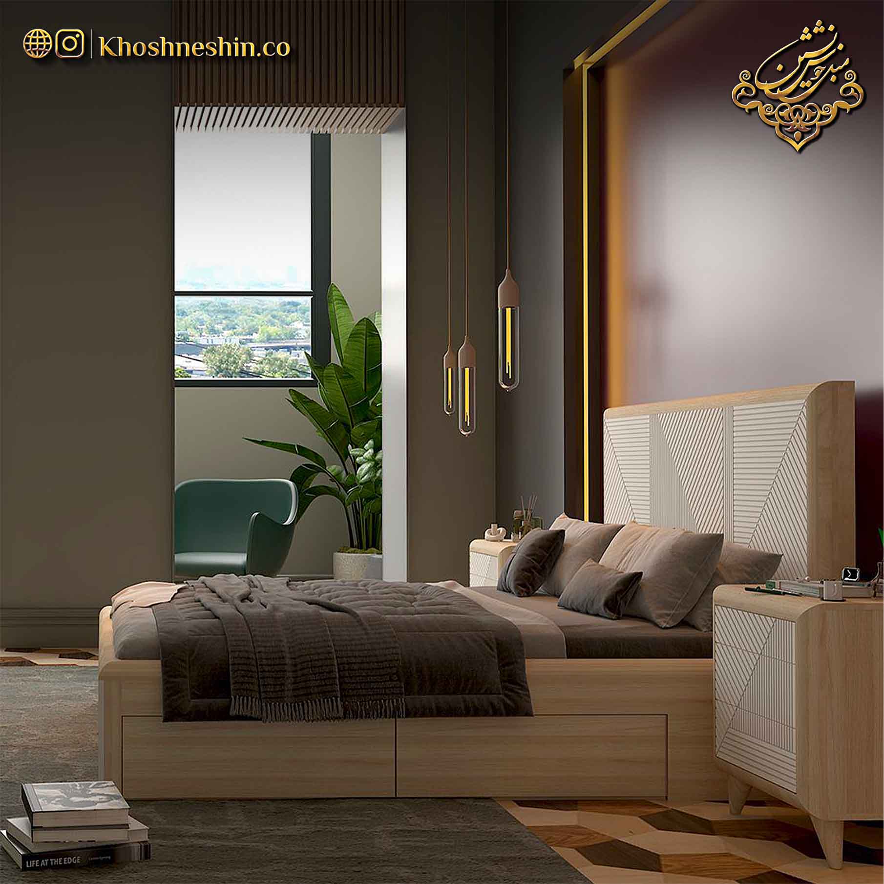 تخت خواب دو نفره ملودی تخت خواب دو نفره ملودی