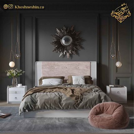 تخت خواب دو نفره آویسا سفید
