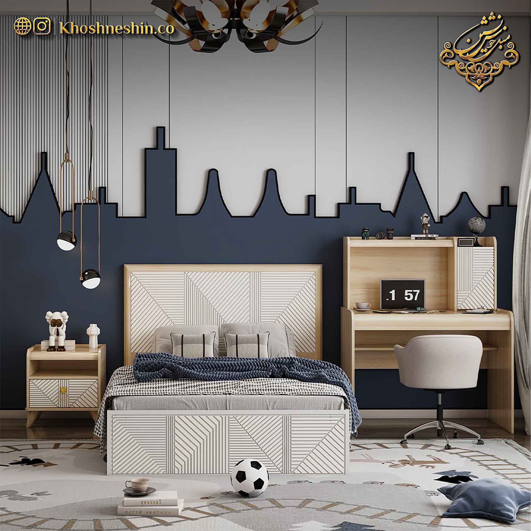 تخت خواب یک نفره ملودی تخت خواب یک نفره ملودی