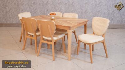 میز ناهار خوری چوبی جدید
