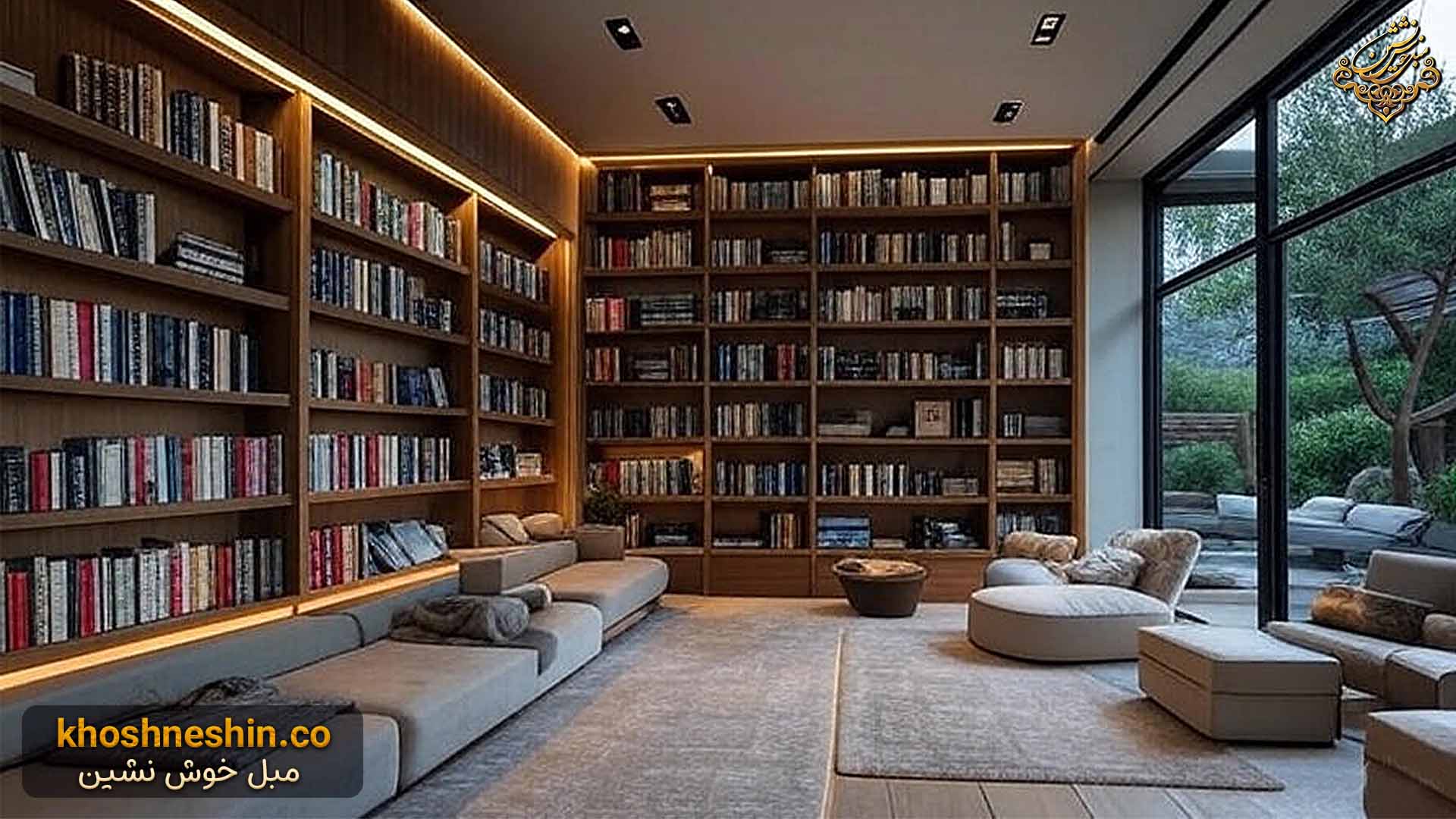 چند مدل کتابخانه خانگی