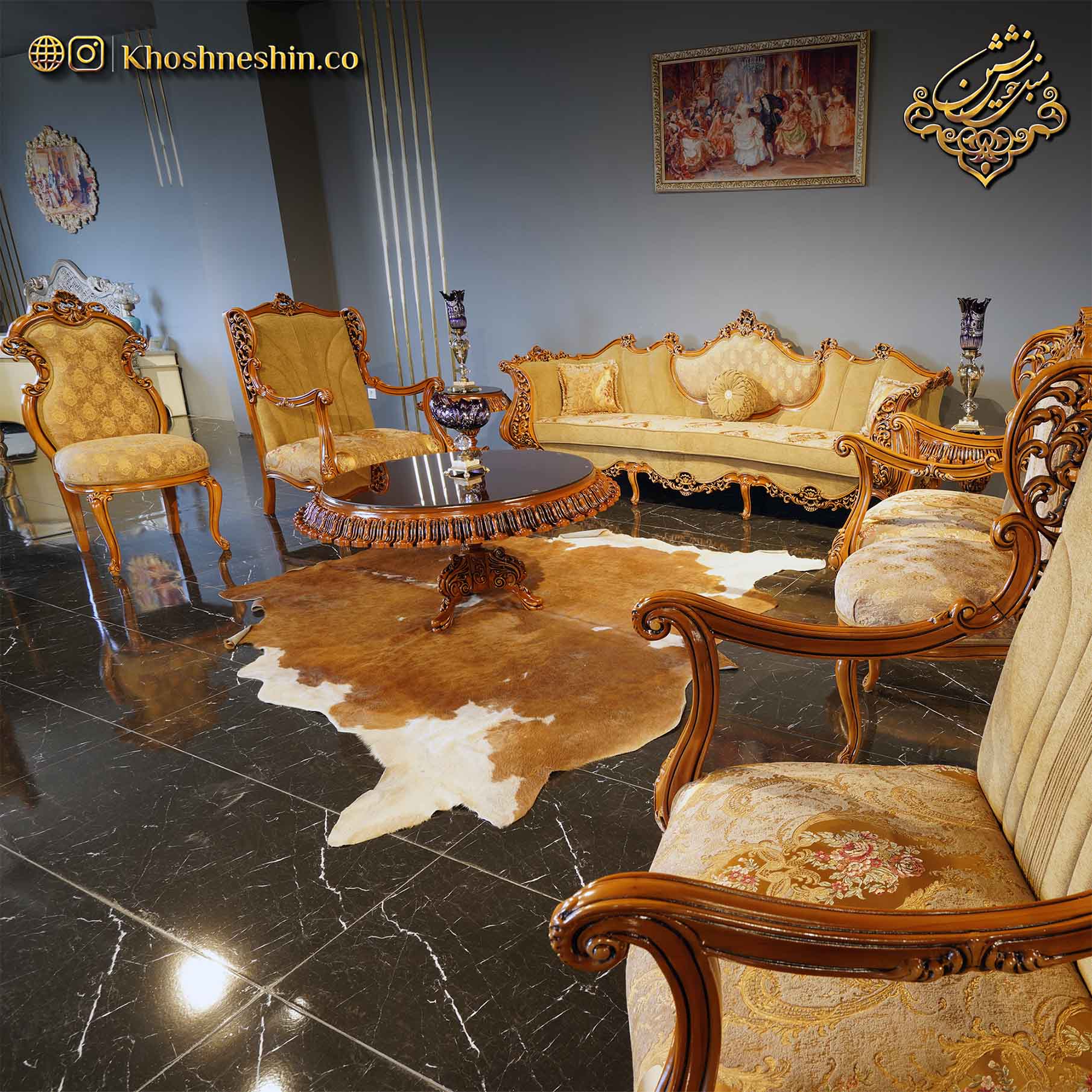 مبل سلطنتی مدل آتوسا مبل سلطنتی مدل آتوسا