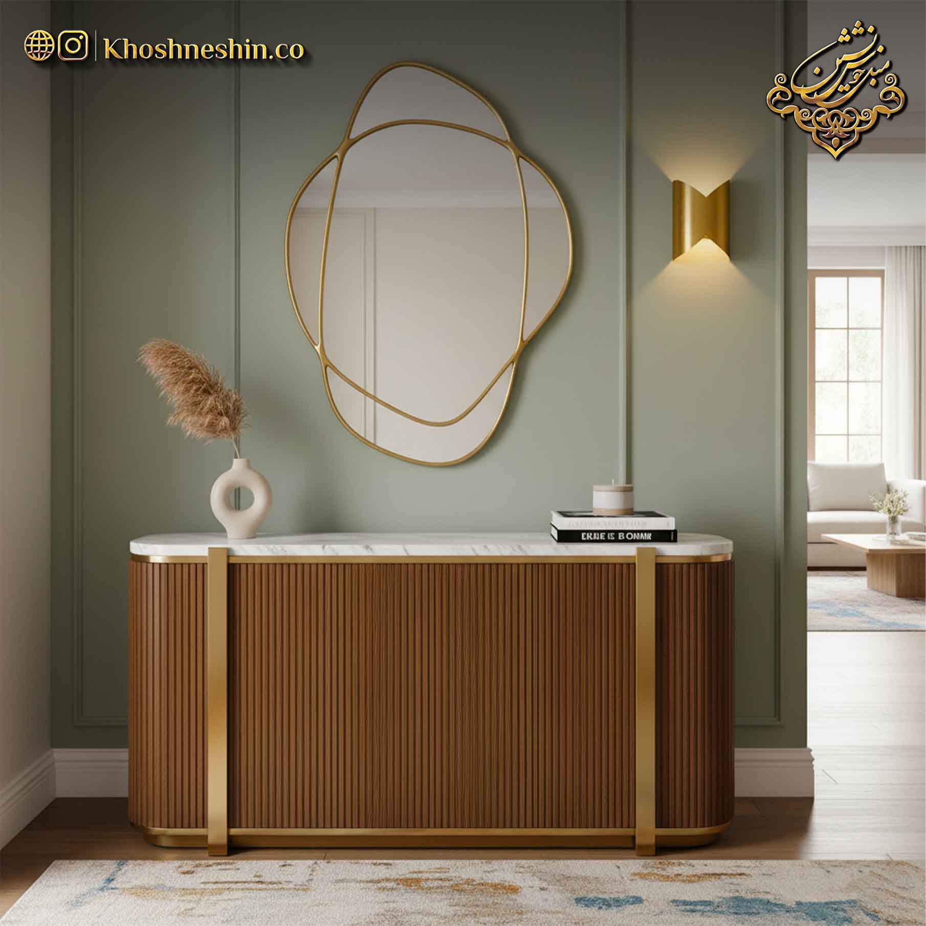 جدیدترین میز کنسول چوبی ترند و لوکس