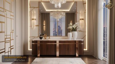 جدیدترین میز کنسول چوبی