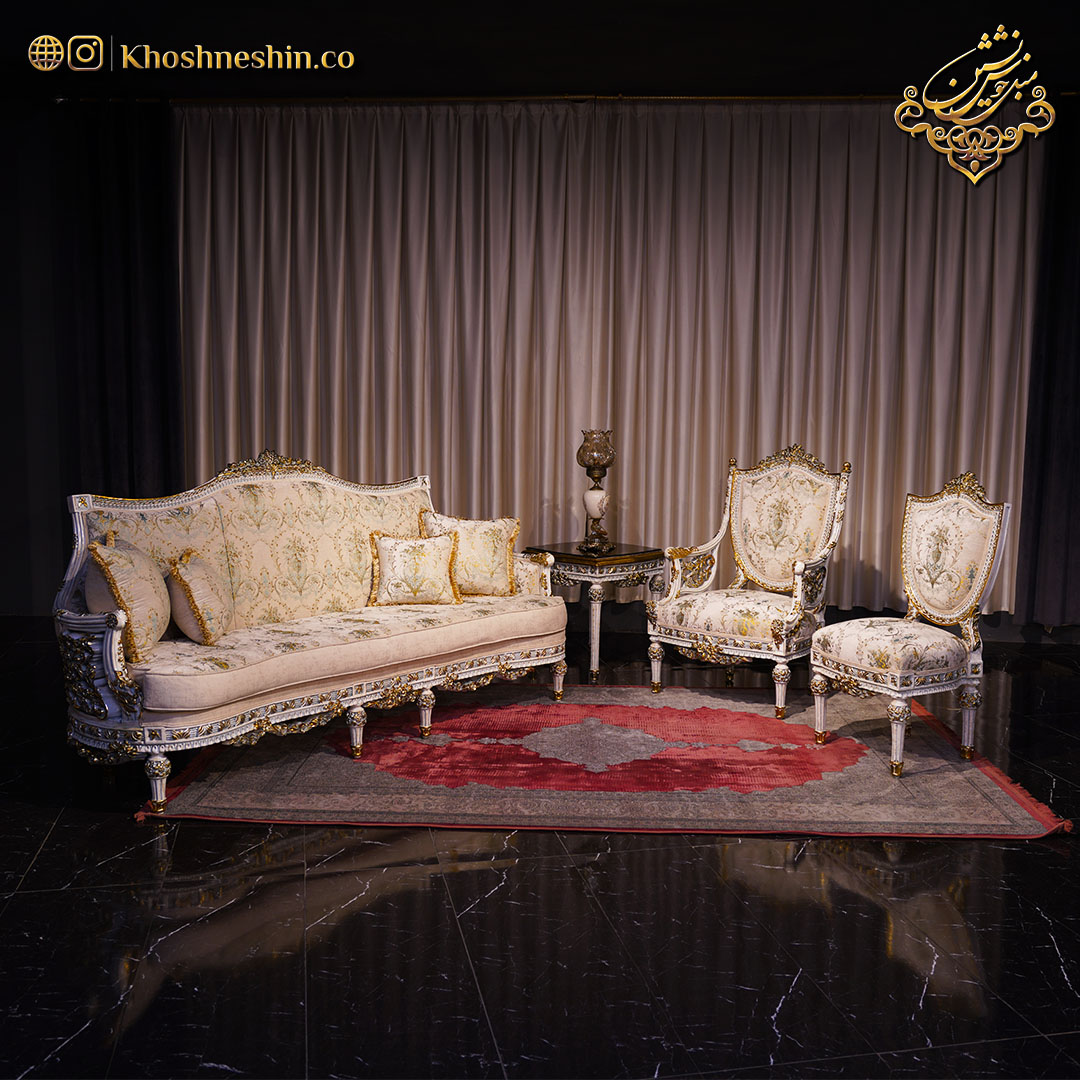 نگهداری مبل کلاسیک با پارچه طرح دار