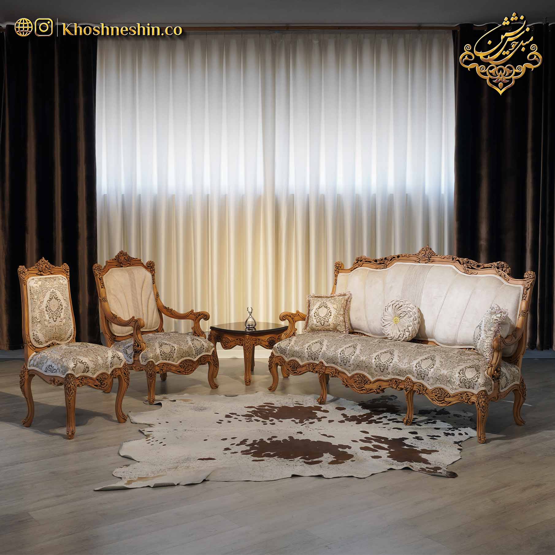 مبل کلاسیک ترند مدل نیو رز با طراحی جذاب