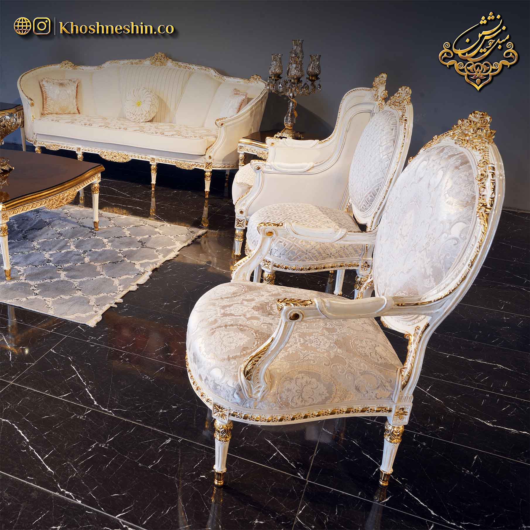 مزایای یک مبل کلاسیک دسته چوبی سفید