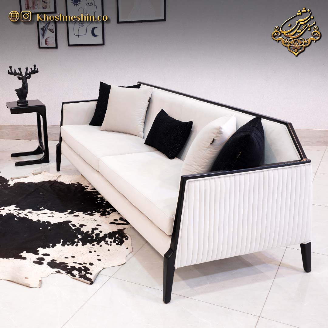 جنس‌ و متریال مبل راحتی دو رنگ