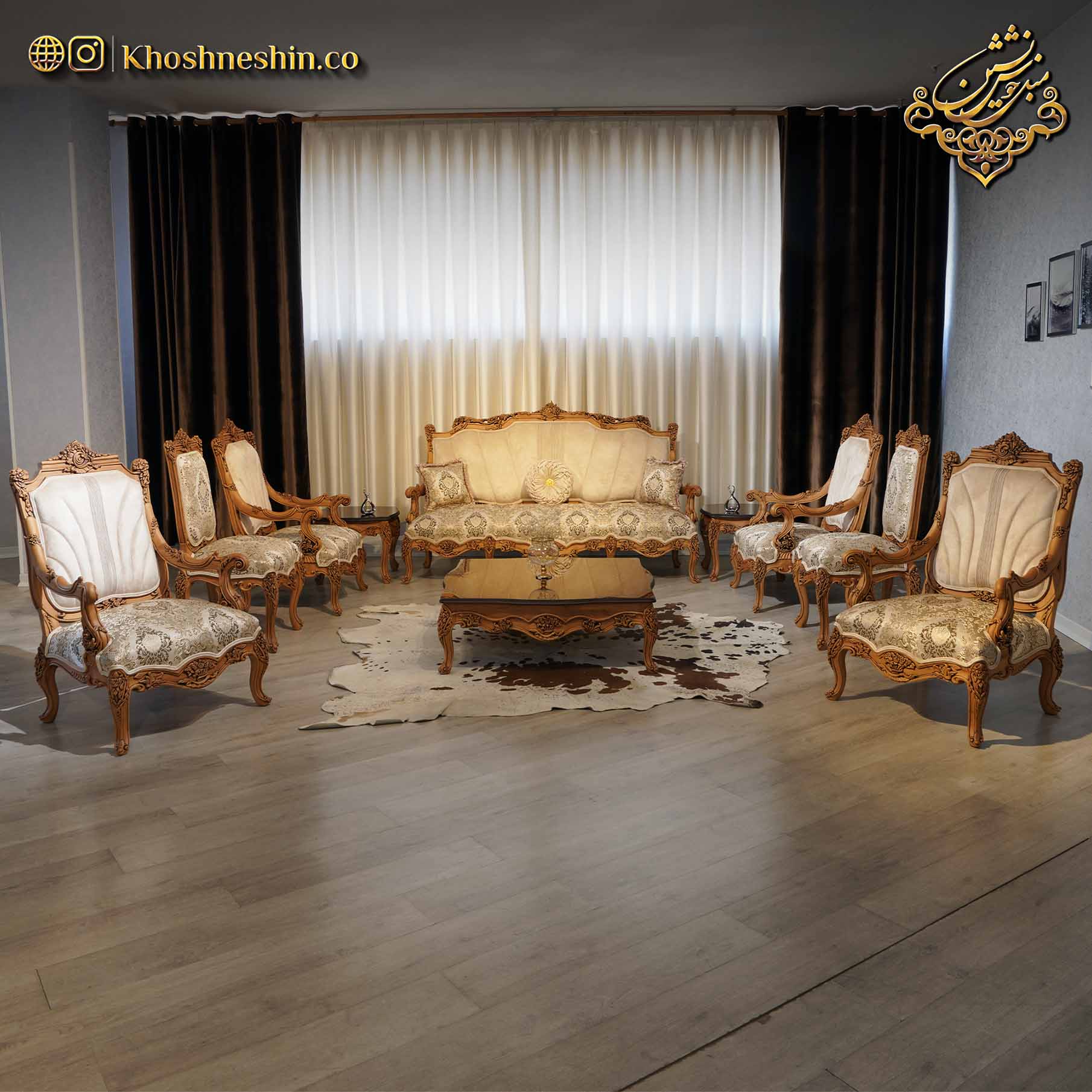 مبل کلاسیک مدل نیو رز | راهنمای خرید مبل کلاسیک