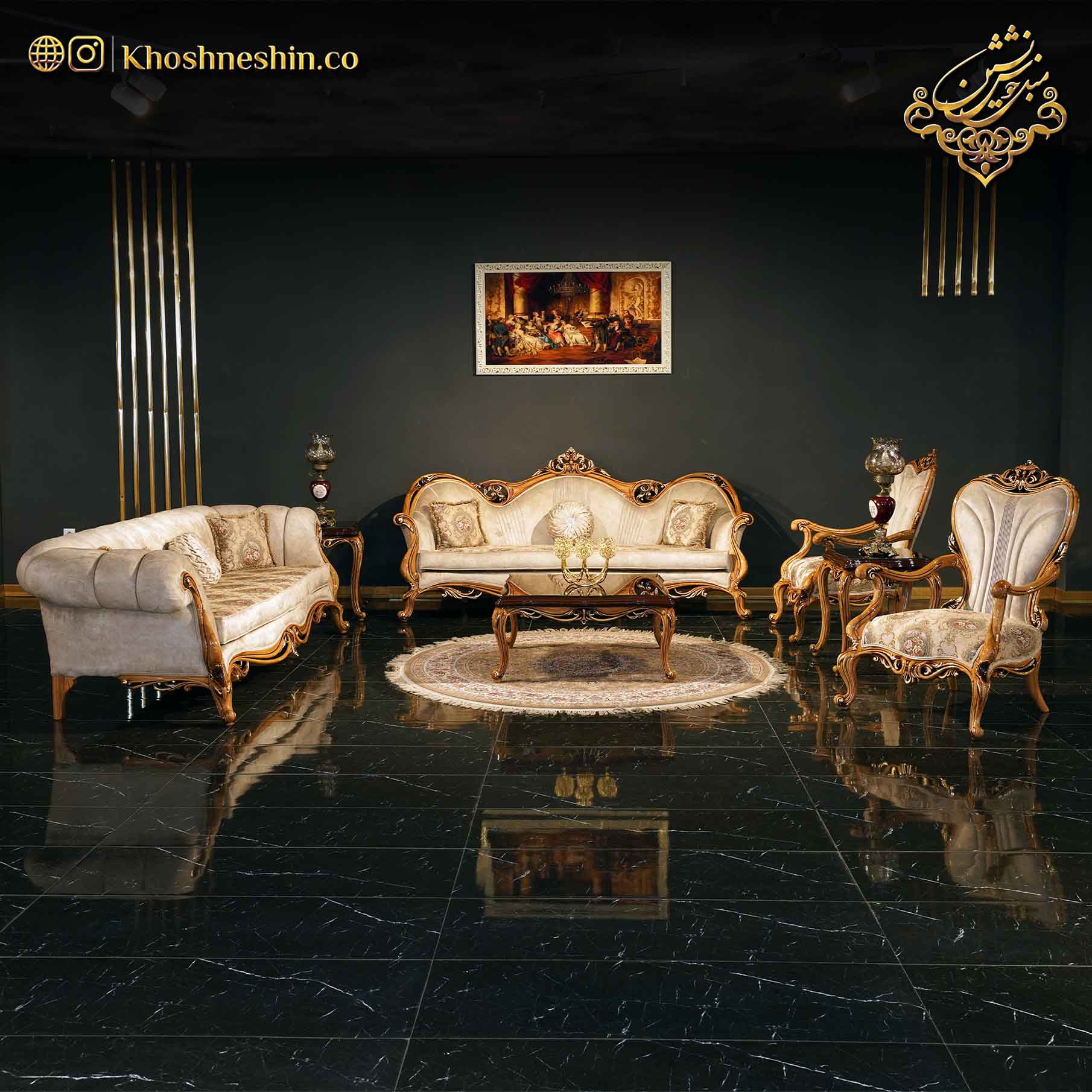 مبل کلاسیک مدل نیو کارلوس | راهنمای خرید مبل کلاسیک