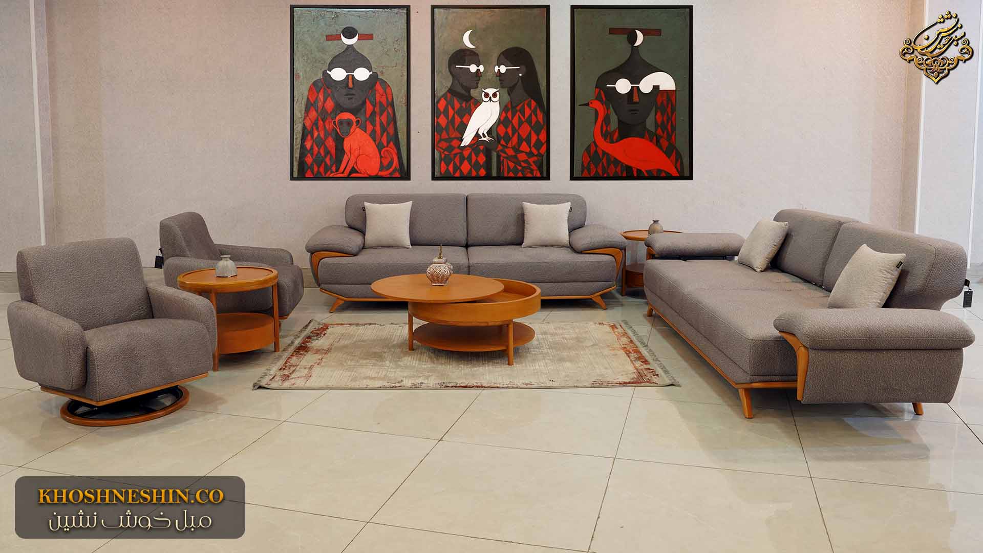 مبل طوسی با چه رنگی ست میشه